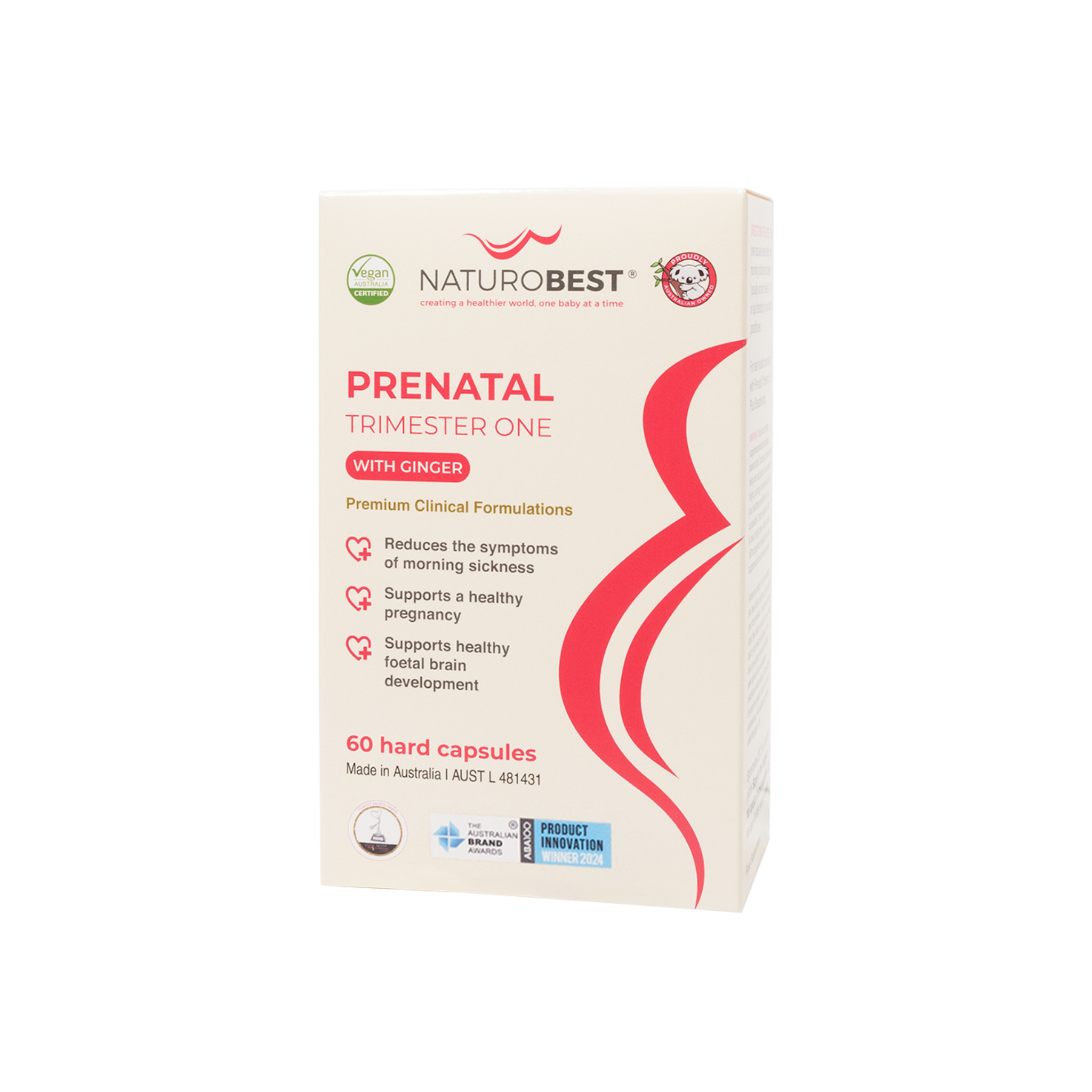 Prenatal Trimester One with Ginger 60s - 2 Carton MOQ | Expires AUG 2027